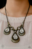 Built Beacon - Brass Paparazzi Necklace All Eyes On U Jewelry 