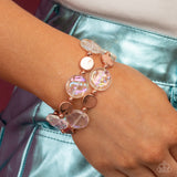 Discus Throw - Copper Paparazzi Bracelet All Eyes On U Jewelry