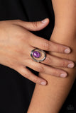 Marble Masterpiece - Purple Paparazzi Ring All Eyes On U Jewelry