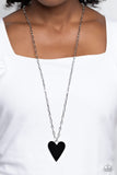 Subtle Soulmate - Black Paparazzi Necklace All Eyes On U Jewelry