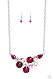 Round Royalty - Pink Paparazzi Necklace All Eyes On U Jewelry