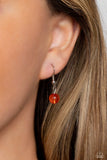 Warped Whimsicality - Orange Paparazzi Necklace All Eyes On U Jewelry