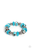 Warped Wayfarer- Blue Paparazzi Bracelet All Eyes On U Jewelry