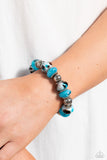 Warped Wayfarer- Blue Paparazzi Bracelet All Eyes On U Jewelry