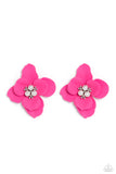 Jovial Jasmine - Pink Paparazzi Earrings All Eyes On U Jewelry 