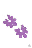 Flower Power Fantasy - Purple Paparazzi Earrings All Eyes On U Jewelry