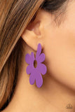 Flower Power Fantasy - Purple Paparazzi Earrings All Eyes On U Jewelry
