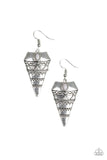 Jurassic Journey - Silver Paparazzi Earrings All Eyes On U Jewlery