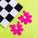 Flower Power Fantasy - Pink Paparazii Earrings All Eyes On U Jewelry