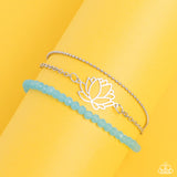A LOTUS Like This - Blue Paparazzi Bracelet All Eyes On U Jewelry