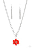 Dazzling Dahlia - Red Paparazzi Necklace All Eyes On U Jewel