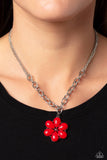 Dazzling Dahlia - Red Paparazzi Necklace All Eyes On U Jewel