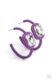 Call Me TRENDY - Purple Paparazzi Earrings All Eyes On U Jewelry