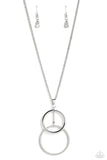 Wishing Well Whimsy - White Paparazzi Necklace All Eyes On U Jewelry