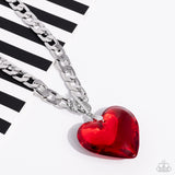 GLASSY-Hero - Red Paparazzi Necklace All Eyes On U Jewelry