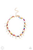 Beachfront Backdrop - Gold Paparazzi Anklet All Eyes On U Jewelry
