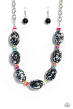No Laughing SPLATTER - Multicolor Paparazzi Necklace