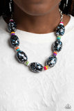 No Laughing SPLATTER - Multicolor Paparazzi Necklace