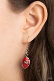 Pressed Flowers - Red Paparazzi Necklace