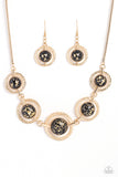 Sophisticated Showcase - Black Paparazzi Necklace All Eyes On U Jewelr