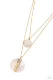 Striped Style - White Paparazzi Necklace All Eyes On U Jewelry