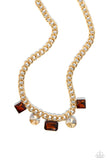 Alternating Audacity - Brown Paparazzi NecklaceAll Eyes On U 