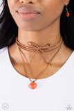 Wanderlust Wardrobe - Orange Paparazzi Necklace