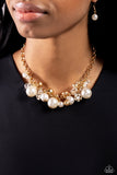 Corporate Catwalk - Gold Paparazzi Necklace