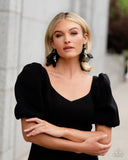 Cosmopolitan Charisma - Black Paparazzi Earrings All Eyes On U Jewelry