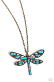 FLYING Low - Brass Paparazzi Necklace All Eyes On U Jewelry