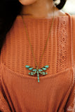 FLYING Low - Brass Paparazzi Necklace All Eyes On U Jewelry