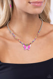 Vibrant Flutter - Multicolor Paparazzi Necklace