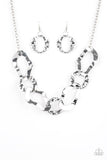 Capital Contour Silver Paparazzi Necklace All Eyes On U Jewelry 