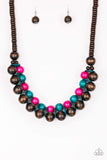 Caribbean Cover Girl Multicolor Paparazzi Necklace