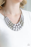 Dream Pop Silver Paparazzi Necklace