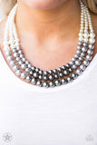 Lady In Waiting White Pearl Necklace- Paparazzi Accessories