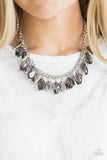 Paparazzi Fringe Fabulous Silver Paparazzi Necklace All Eyes On U 