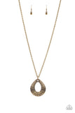 Glitz and Grind Brass Paparazzi Necklace All Eyes On U Jewelry Store