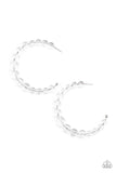In The Clear White Paparazzi Earrings