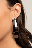 Underestimated Edge Black Paparazzi Earrings All Eyes On U Jewelry