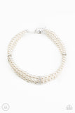 Put On Your Party Dress White Paparazzi Necklace