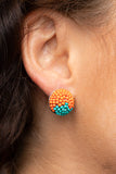 As Happy As Can BEAD Orange Paparazzi Earrings All Eyes On U Jewelry 