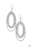 Marry Into Money White Paparazzi Earrings All Eyes On U Jewelry 
