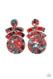 In The Haute Seat Orange Paparazzi Earrings