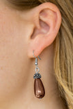 Making The World Jealous Brown Paparazzi Earrings All Eyes On U 