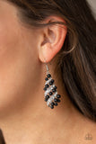 Ballroom Waltz Black Paparazzi Earrings