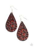 Beach Garden Brown Paparazzi Earrings All Eyes On U Jewelry 