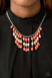 Delhi Diva Orange Paparazzi Necklace All Eyes On U