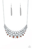 Powerhouse Party Brown Paparazzi Necklace All Eyes On U Jewelry 