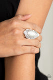 Riviera Royalty White Paparazzi Ring All Eyes On U